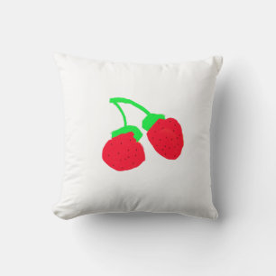 Süße rote Beeren Wurf Kissen