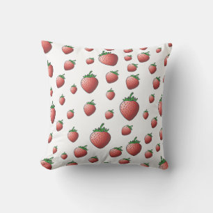 Süße rote Erdbeeren Kissen