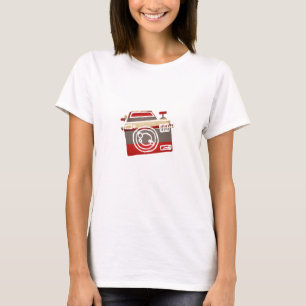 Süße rote Kamera Liebesherz Fotografie Grafik T-Shirt