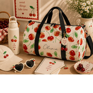 Süße rote Kirschen Duffle Bag