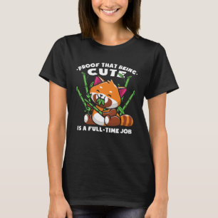 Süße Rote-Panda-Kinder T-Shirt