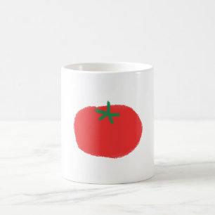 Süße rote Tomate handgezeichnetes Geschenk Kaffeetasse