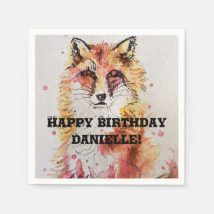 Süße Rotfuchs-Wildtier-Dekor-Servietten Serviette