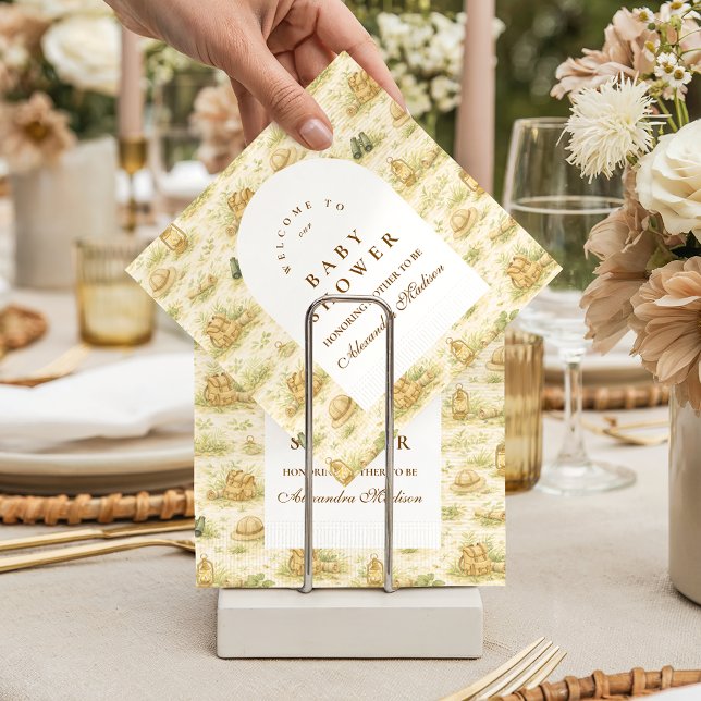 Süße Safari-Baby-Party im Dschungelstil Serviette (Von Creator hochgeladen)