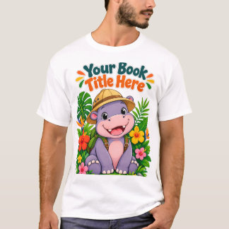Süße Safari-Entdecker-Baby-Nilpferd-Kinder  T-Shirt