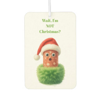 Süße Salami überrascht Weihnachten in flauschigem Autolufterfrischer