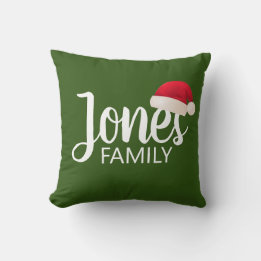 süße SANTA-MÜTZE mit Typografie | Kissen
