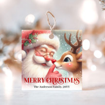 Süße Santa-Rudolph-Weihnachtsgeschenk-Anhänger Car