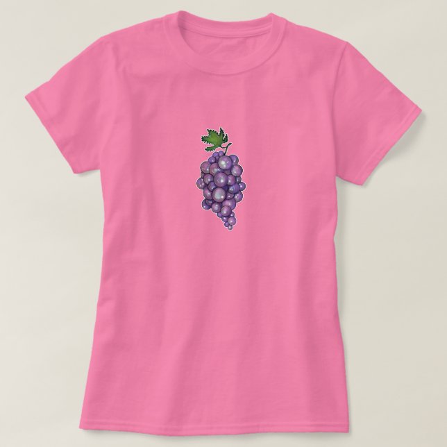Süße Saphir-Trauben T-Shirt (Design vorne)