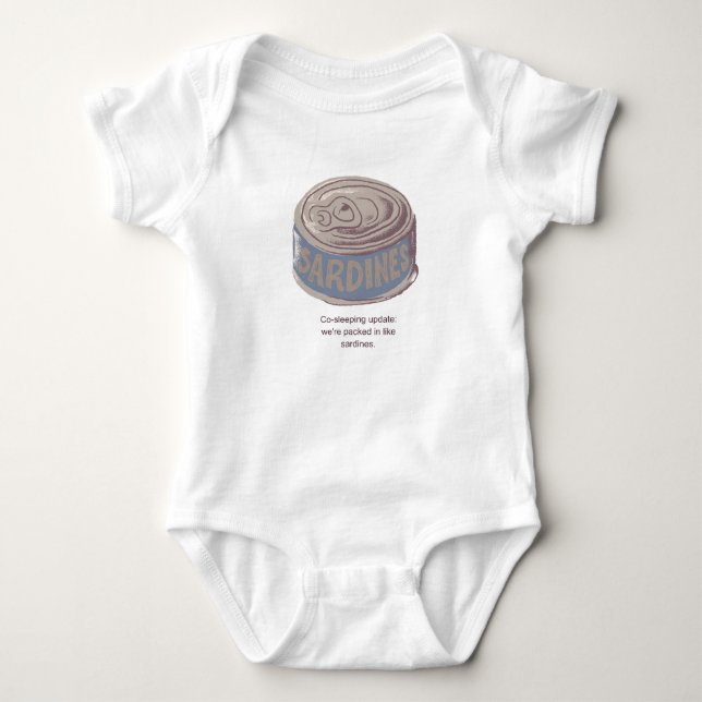 Süße Sardinen Baby-Body Einteiler (Vorderseite)