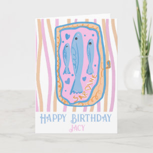 Süße Sardinen Geburtstag Süß Karte