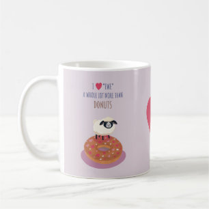 Süße Schaf-Tasse - Liebestasse - Mutterschaf mit D Kaffeetasse