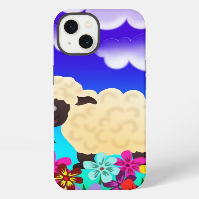 Süße Schafe iPhone Hülle (Rückseite)