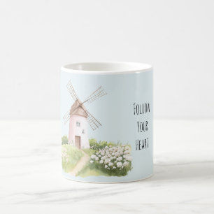 Süße Schafe Rosa Blumen Rosen Kaffeetasse