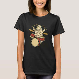 Süße Schafe spielen Schlagzeug Schlagzeuger Musik T-Shirt