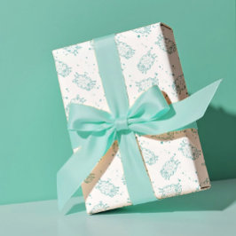 Süße Schafe – Whimsical nahtloses Muster Geschenkpapier Set