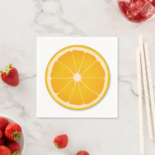 Süße Scheibe Orangenfrucht-Party Serviette