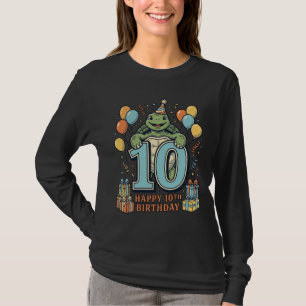 Süße Schildkröte 10. Geburtstag Vintage-Party-Desi T-Shirt