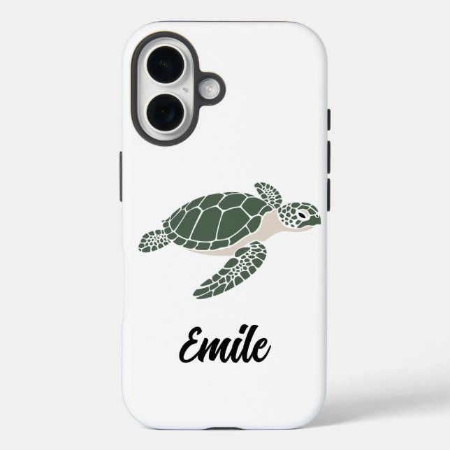 süße Schildkröte Handyhülle Case-Mate iPhone Hülle (Rückseite)