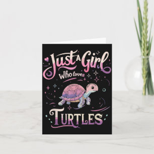 Süße Schildkröte Mädchen Männer Frauen S  Karte