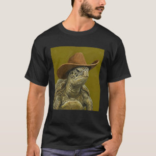 Süße Schildkröte mit Cowboyhut T-Shirt
