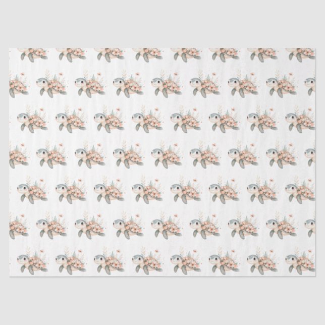 Süße Schildkröte Seidenpapier (Vorderseite)