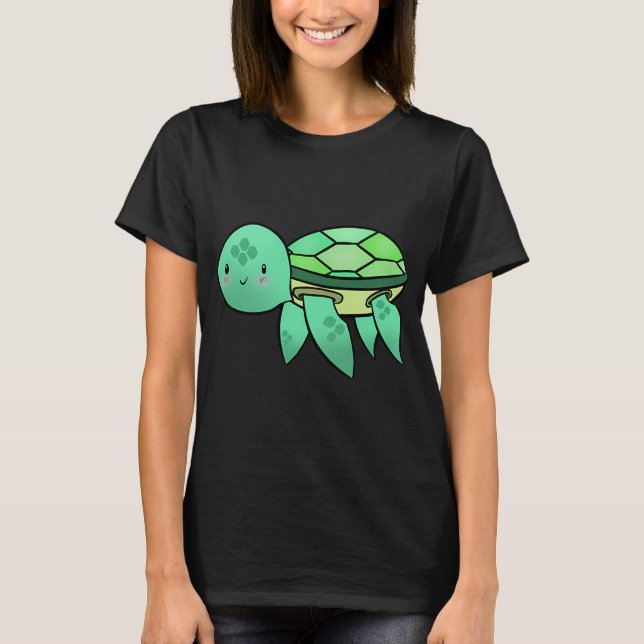 Süße Schildkröte T-Shirt (Vorderseite)