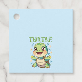 Süße Schildkröten-Baby Geschenkanhänger