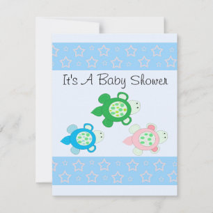 Süße Schildkröten-Baby-Party Einladung