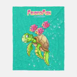 Süße Schildkröten-Decke Fleecedecke