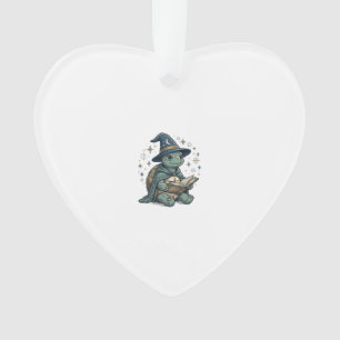 Süße Schildkröten-Zauberer lesen Zauberbuch Vektor Ornament