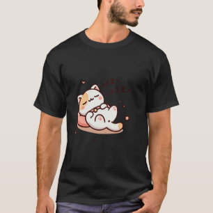 Süße schlafende Babykatze T-Shirt