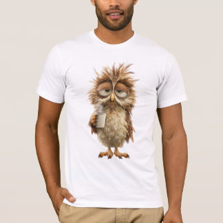 Süße schlafende Cartoonfigur | Ansprechendes Bettz T-Shirt