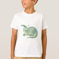 Süße schlafende Dinosaurier-Illustration | Minimal