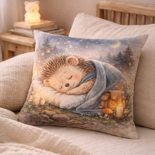 Süße schlafende Igel Kinderzimmer & Babyzimmer Kissen