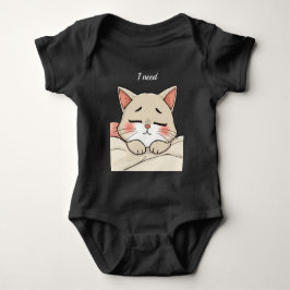 Süße Schlafende Katze Ich Brauche Ein Nickerchen K Baby Strampler