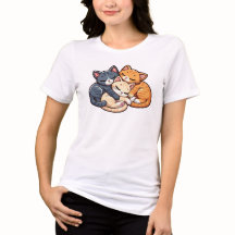 Süße schlafende Katzen stapeln Kawaii Kätzchen Ill