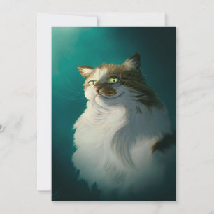 Süße schlau Katze Geschenk  Lustige Katze zum Vate Feiertagskarte