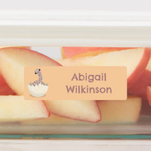 Süße schlüpfende Baby-Strauß Cartoon personalisier Etiketten