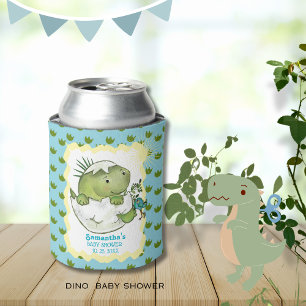 Süße schlüpfende Dino-Baby-Shower-Dosenkühler Dosenkühler