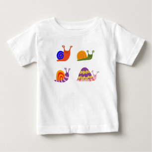 Süße Schnecken Baby-Body - Lustiger Kinder-Einzelt Baby T-shirt