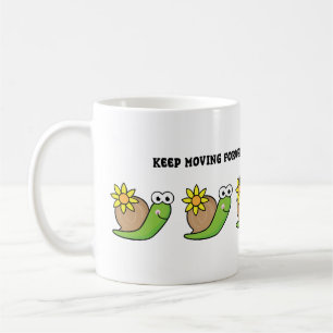 Süße Schnecken-Illustration Skurriles Naturgesch Kaffeetasse