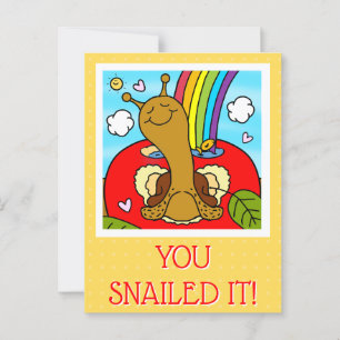 Süße Schneckenlehrerin Danke Postkarte