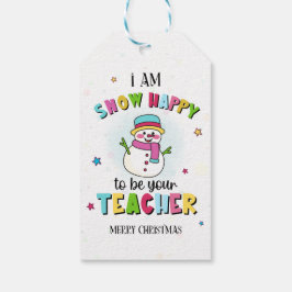Süße Schneemann-Lehrer-Weihnachtsschilder für Schü Geschenkanhänger