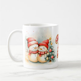 Süße Schneemänner Winter-Kaffeetasse Kaffeetasse