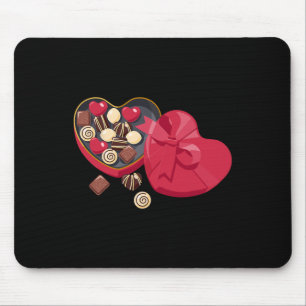 Süße Schokolade Pralinen Herz Liebe Valentinstag F Mousepad