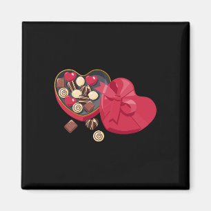 Süße Schokoladen-Herzen-Liebes-Valentinstag-Frauen Magnet