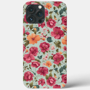 Süße schöne florale Vektor-Kunst nahtloses Muster Case-Mate iPhone Hülle