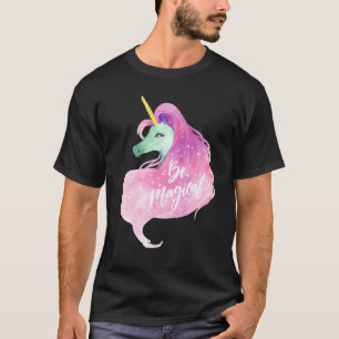 Süße schöne magische Wasserfarbe Einhorn Frauen T-Shirt