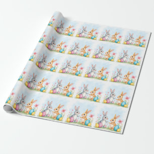 Süße schöne Osterhasen moderne Kollektion Geschenkpapier